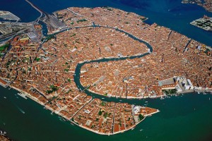 Arial view of Venice
