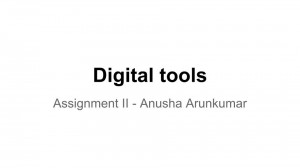 Digital tools- Assignment 2