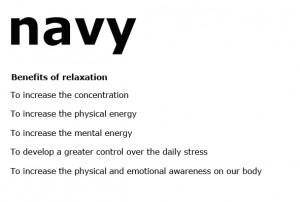benefits relaxation